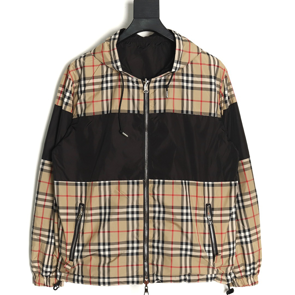 Burberry patchwork small check double-faced jacket