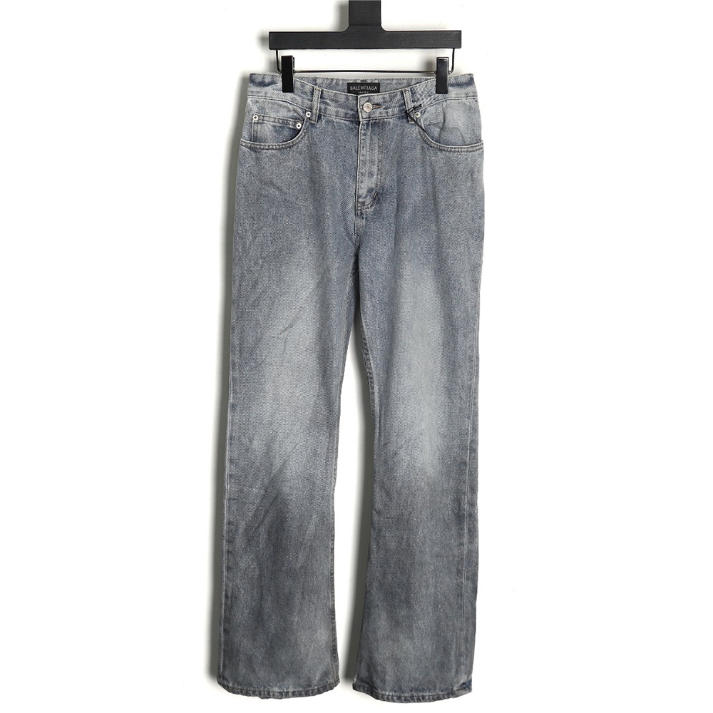 Balenciaga Ice Blue Bootcut Denim Pants