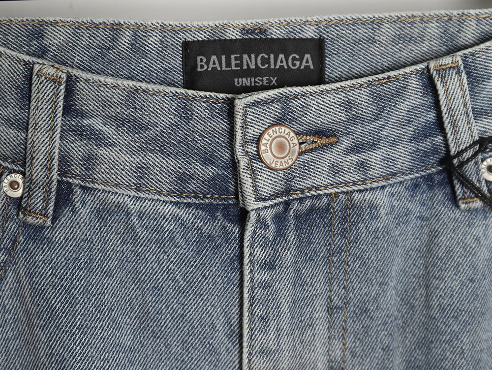 Balenciaga Ice Blue Bootcut Denim Pants