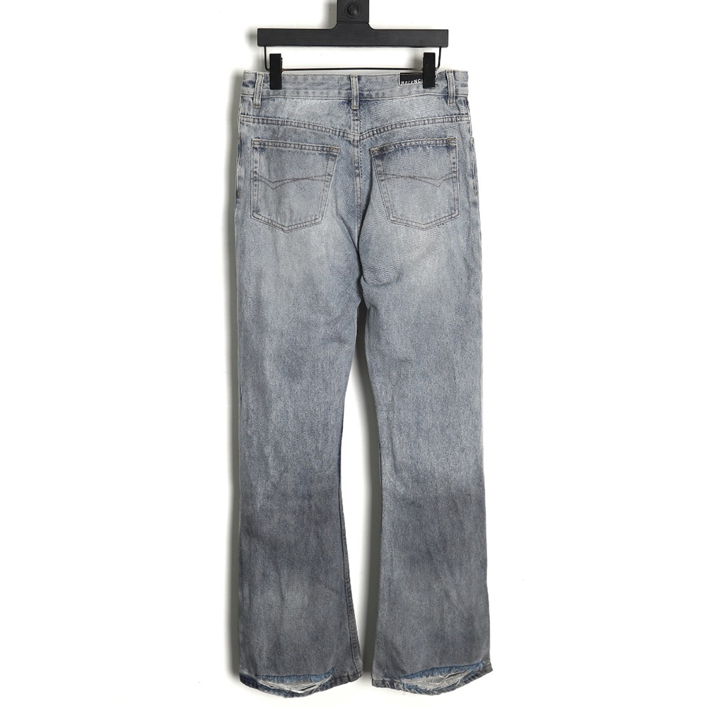 Balenciaga Ice Blue Bootcut Denim Pants