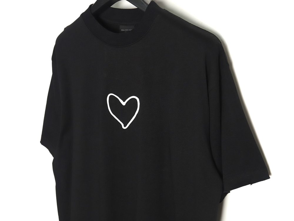 Balenciaga solid color heart short-sleeved T-shirt TSK1