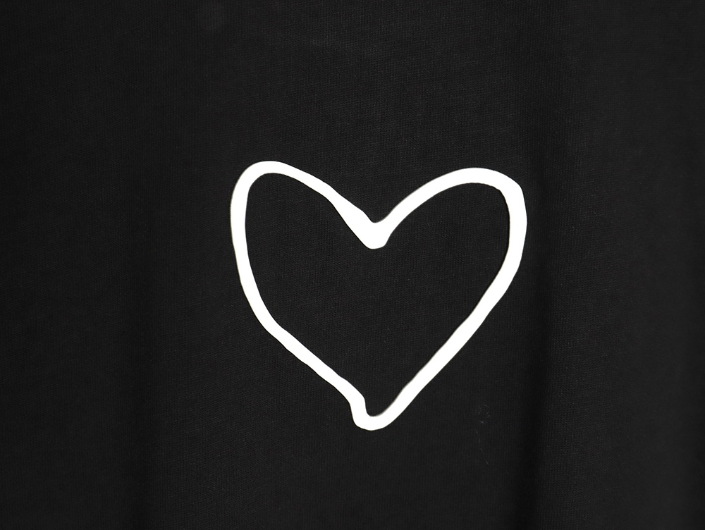 Balenciaga solid color heart short-sleeved T-shirt TSK1