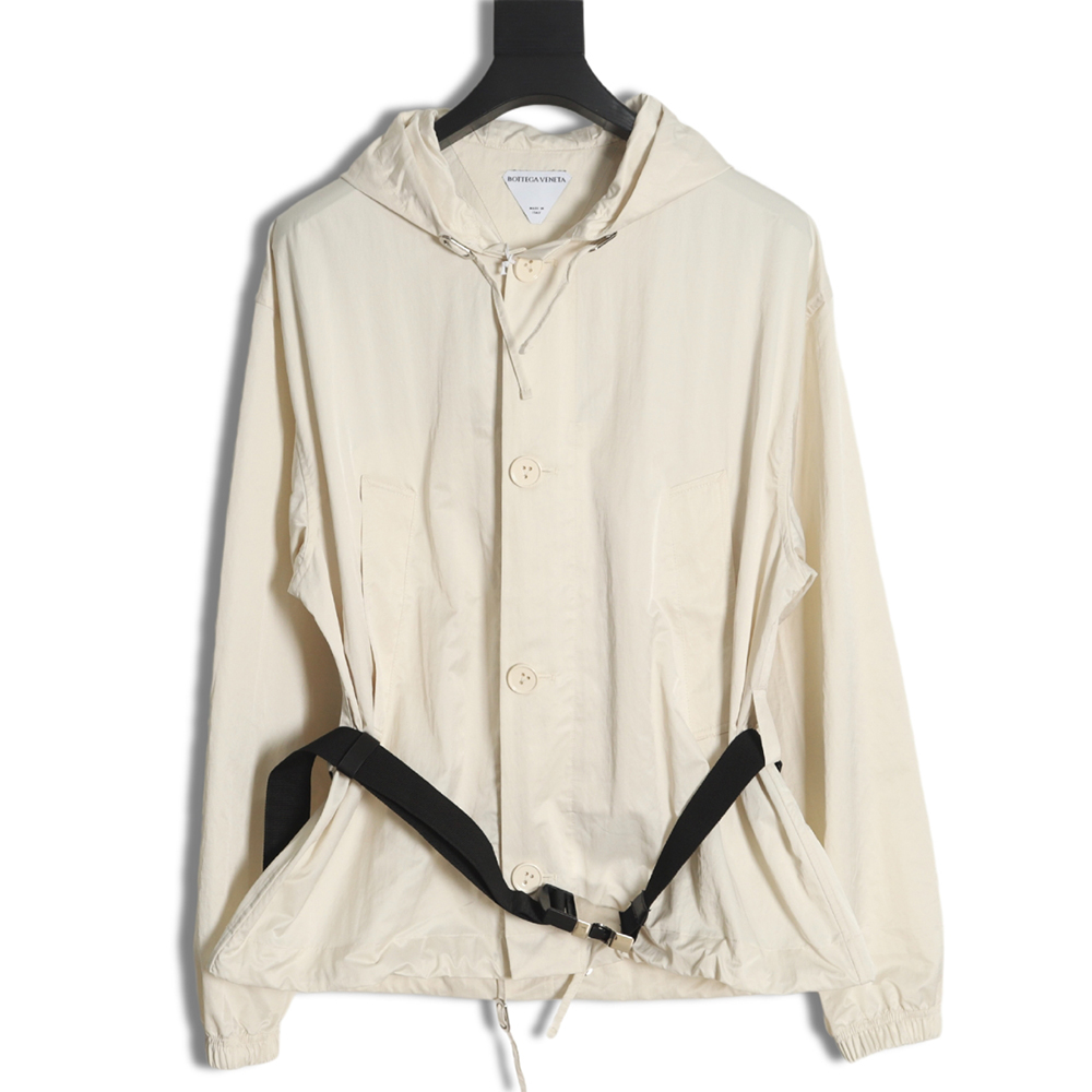 Bottega Veneta hooded jacket with detachable waist bag