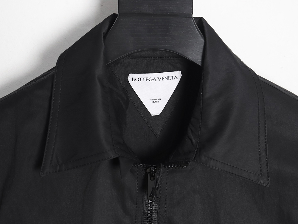 Bottega Veneta triangle pocket lapel nylon jacket TSK2