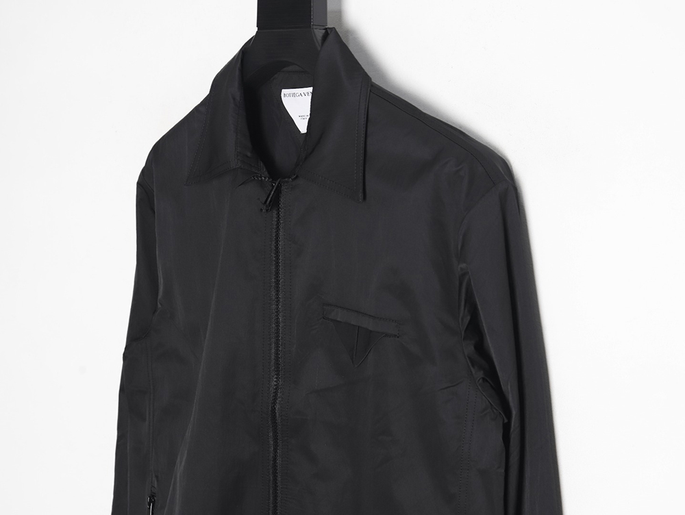 Bottega Veneta triangle pocket lapel nylon jacket TSK2