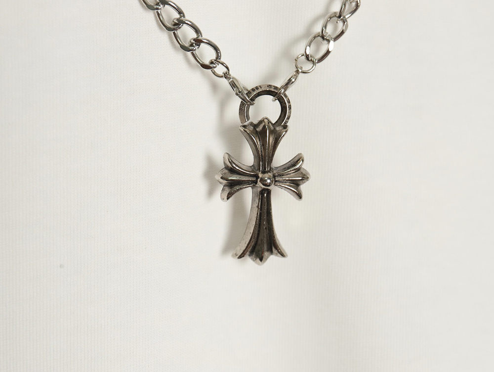 Chrome hearts hardware cross pendant long-sleeved T-shirt