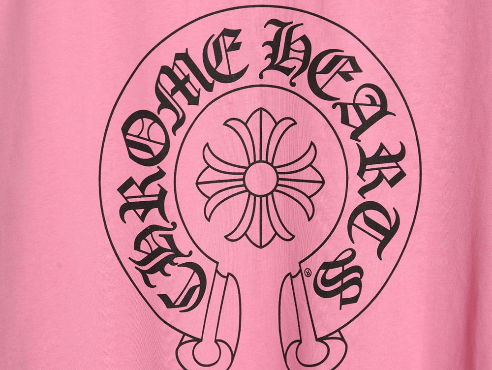 Chrome hearts cherry pink horseshoe long sleeves