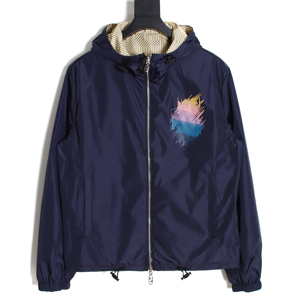 Fendi gradient reversible jacket with hood