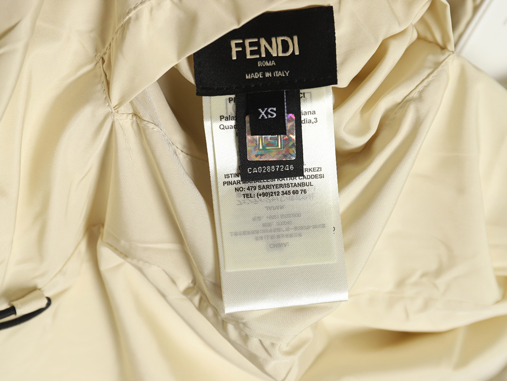 Fendi FF reversible nylon jacket with hood