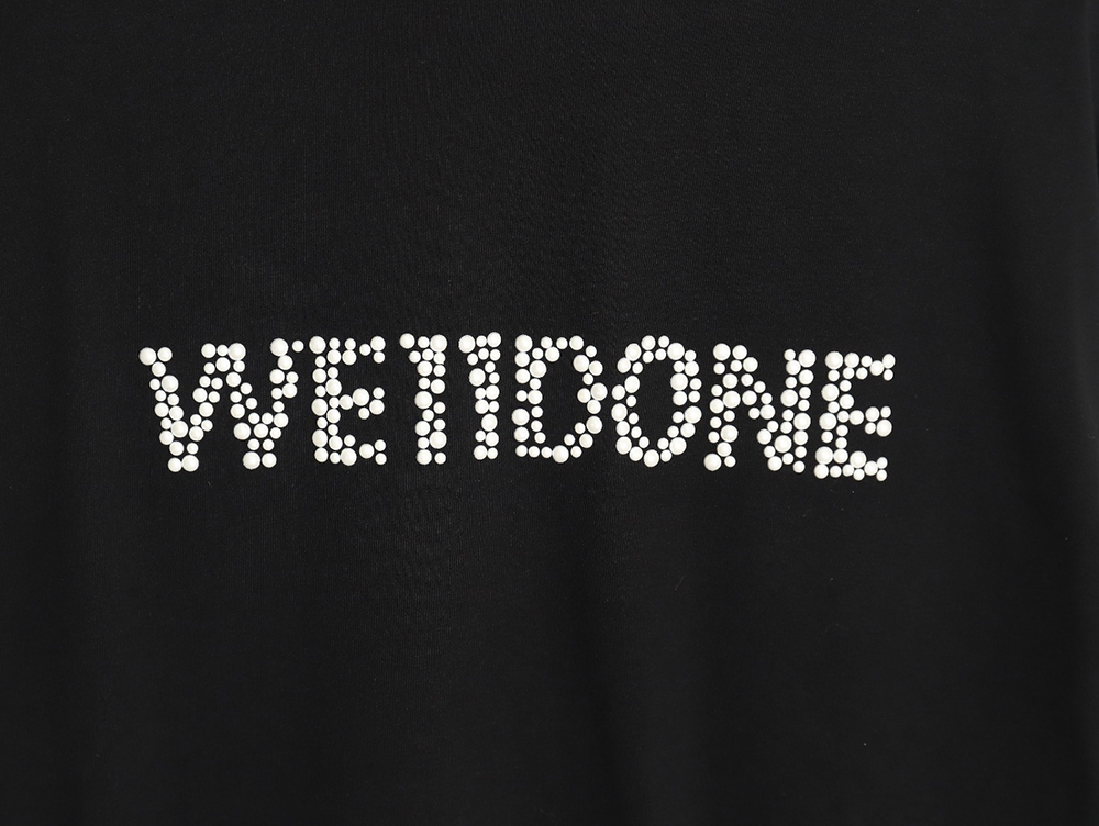 WE11 DONE Pearl Lettering Long Sleeve T-shirt TSK1