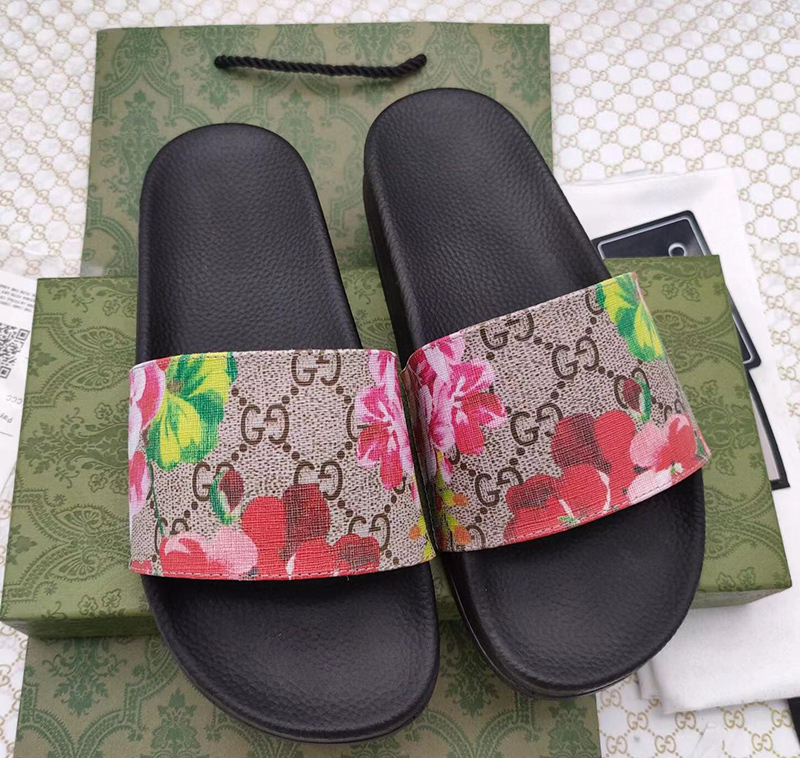 Gucci Floral Slide Sandals