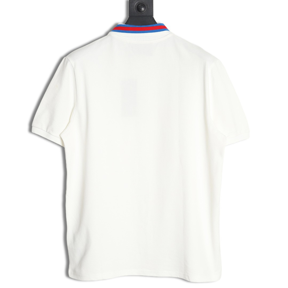 Gucci GG embroidered short-sleeved polo shirt