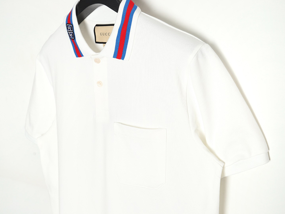 Gucci GG embroidered short-sleeved polo shirt