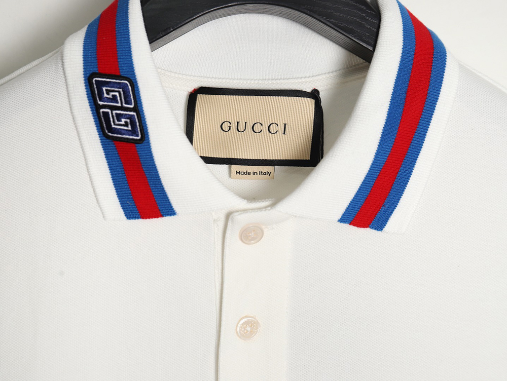 Gucci GG embroidered short-sleeved polo shirt