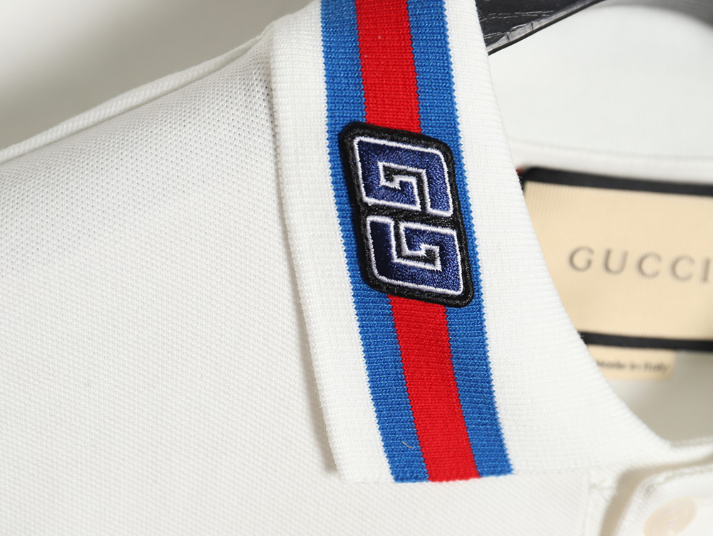 Gucci GG embroidered short-sleeved polo shirt