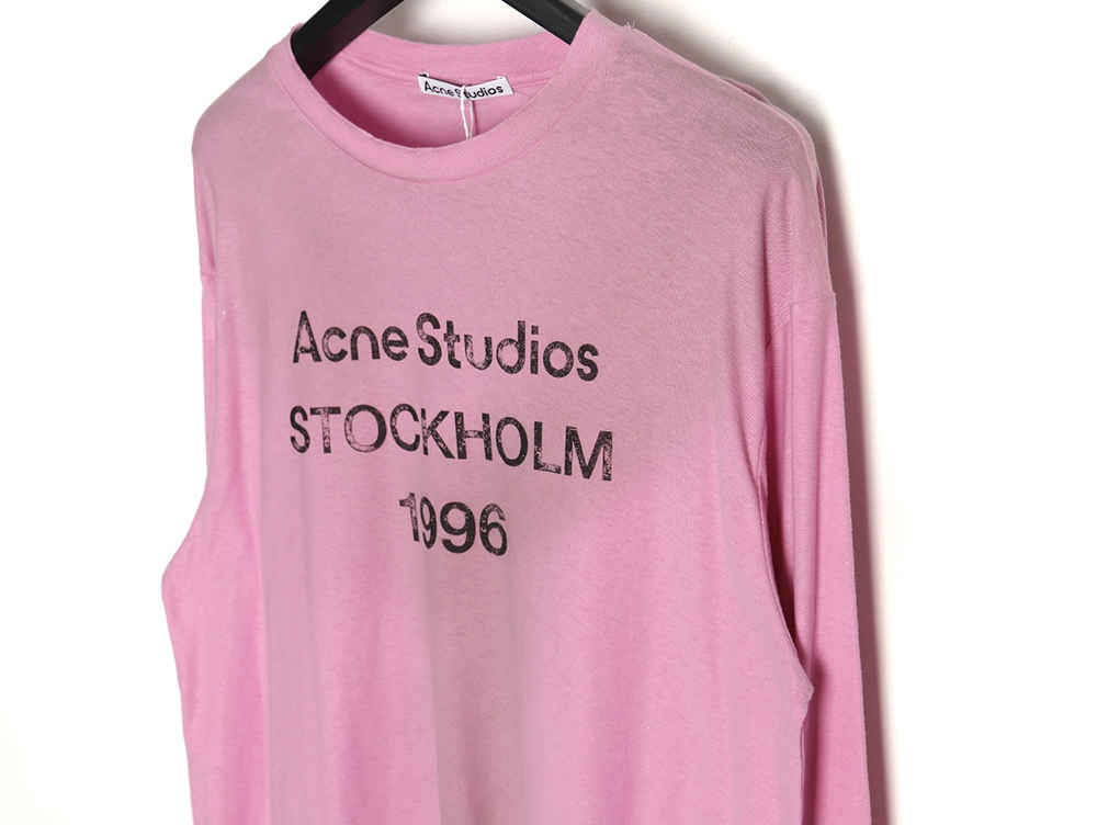 Acne studios 1996 sandblasted distressed washed long-sleeved T-shirt