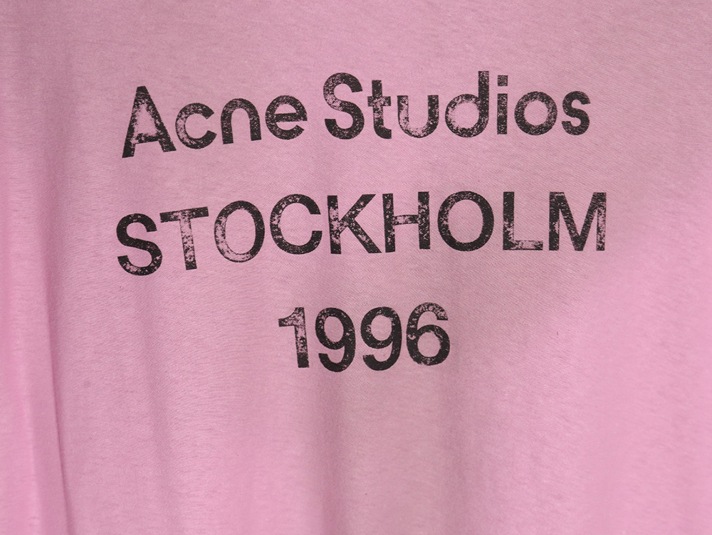 Acne studios 1996 sandblasted distressed washed long-sleeved T-shirt