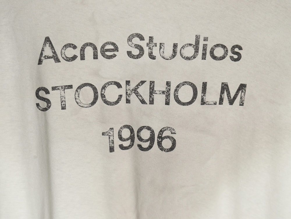 Acne studios 1996 sandblasted distressed washed long-sleeved T-shirt TSK1