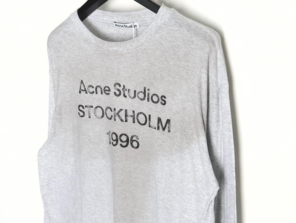 Acne studios 1996 sandblasted distressed washed long-sleeved T-shirt TSK2