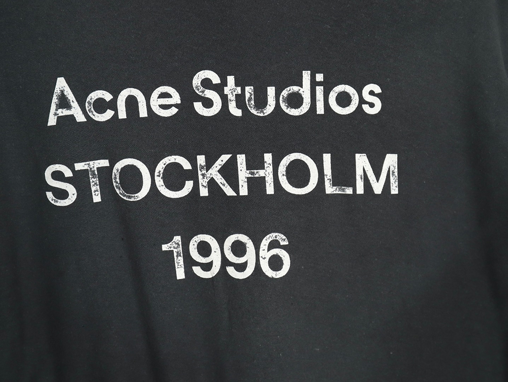 Acne studios 1996 sandblasted distressed washed long-sleeved T-shirt TSK3