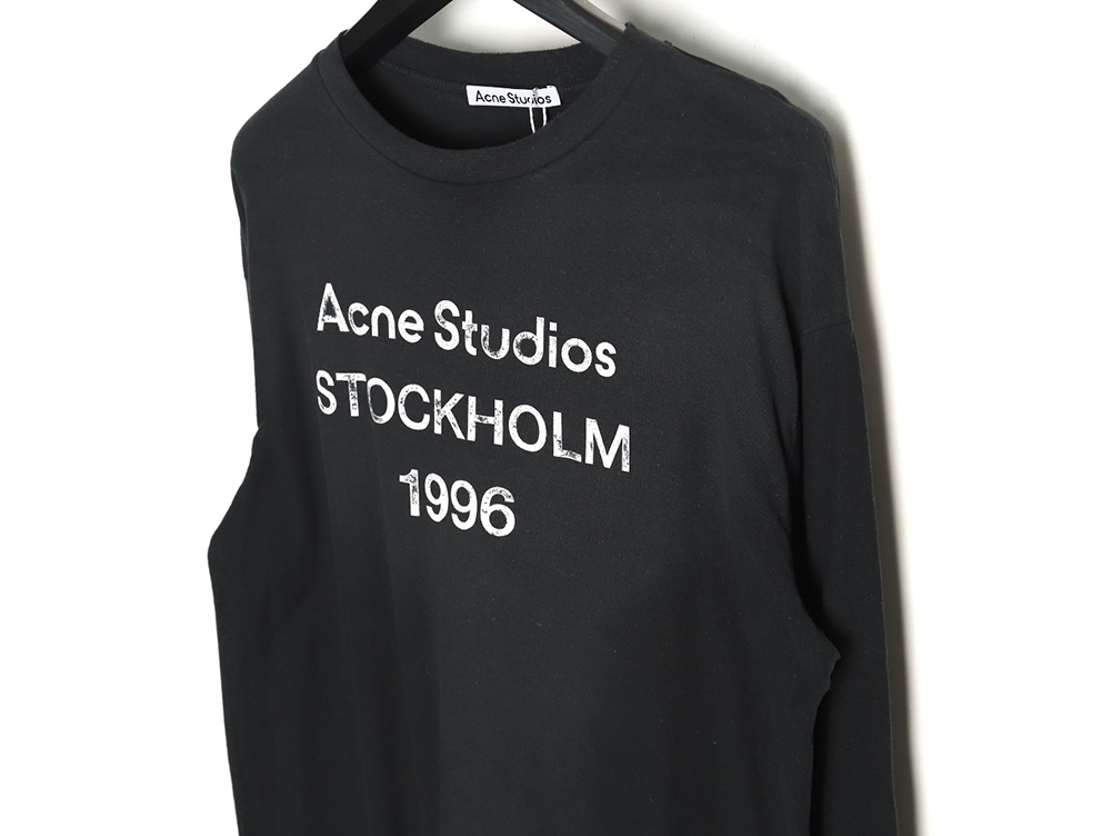 Acne studios 1996 sandblasted distressed washed long-sleeved T-shirt TSK3