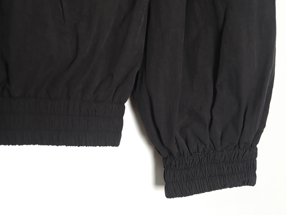 Balenciaga 3B embroidered all-black sports suit jacket