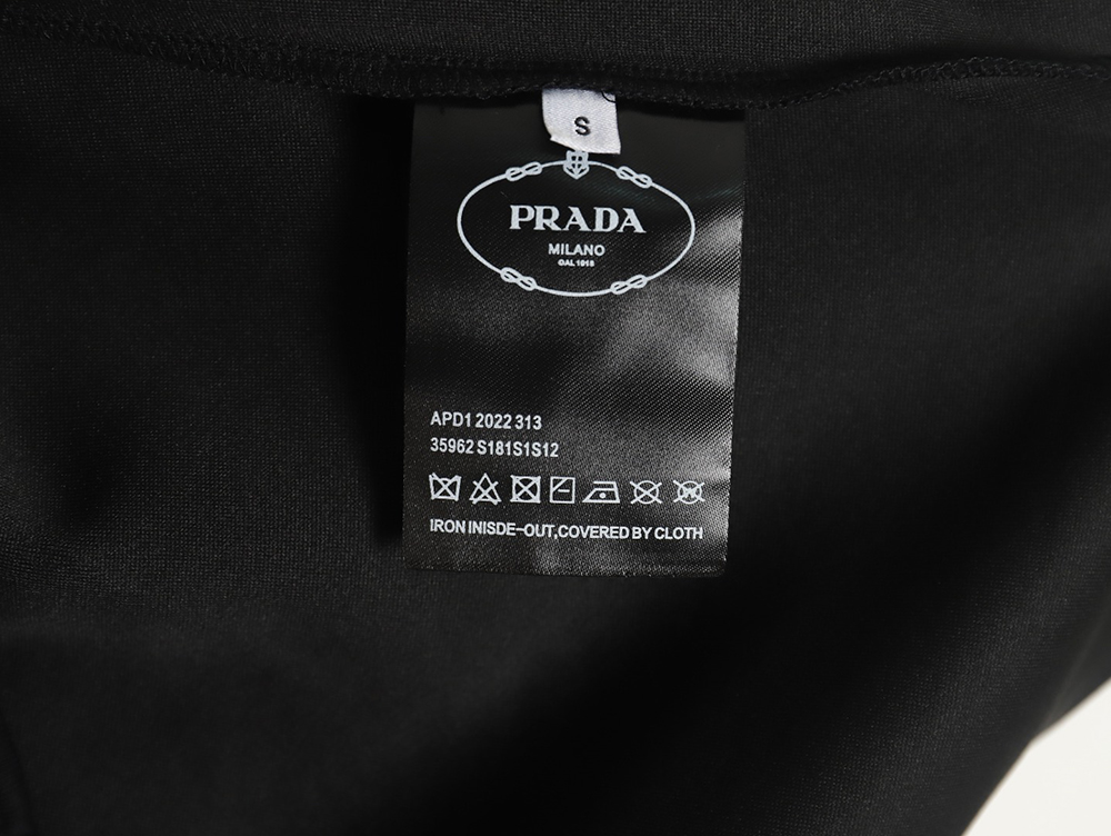 Prada embroidered logo cotton sweatpants