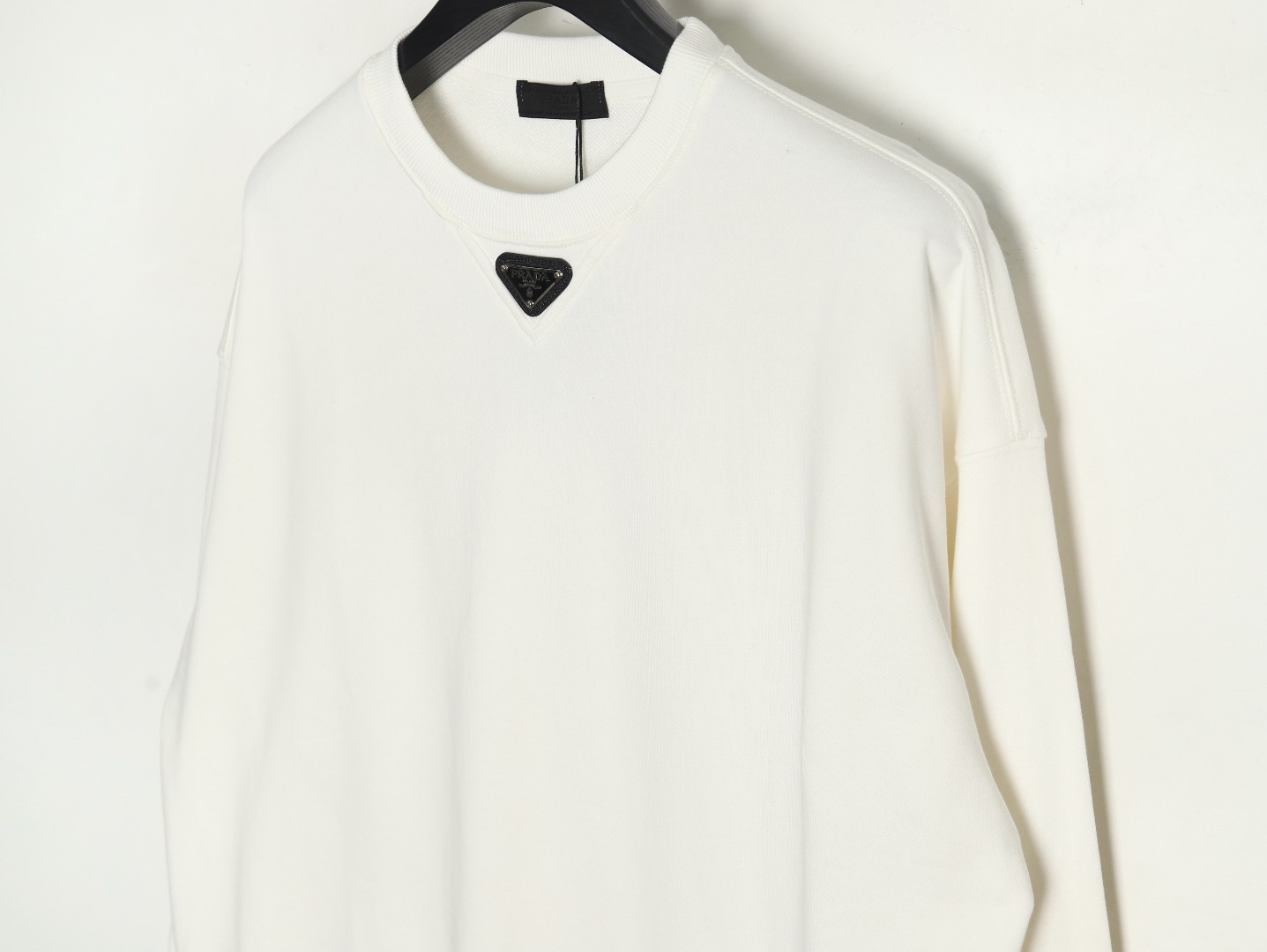 Prada Triangle Logo Crewneck Sweatshirt