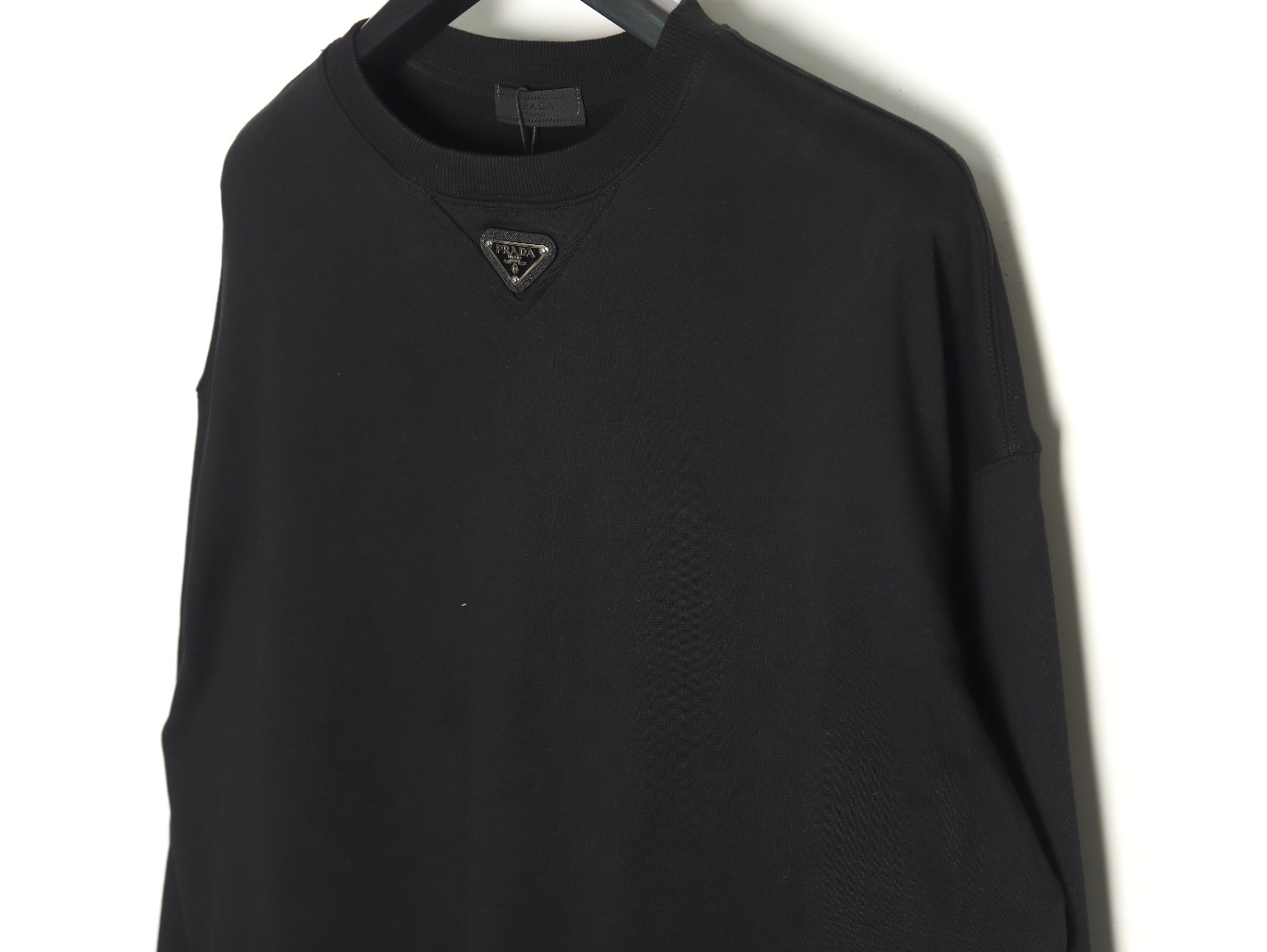 Prada Triangle Logo Crewneck Sweatshirt TSK1