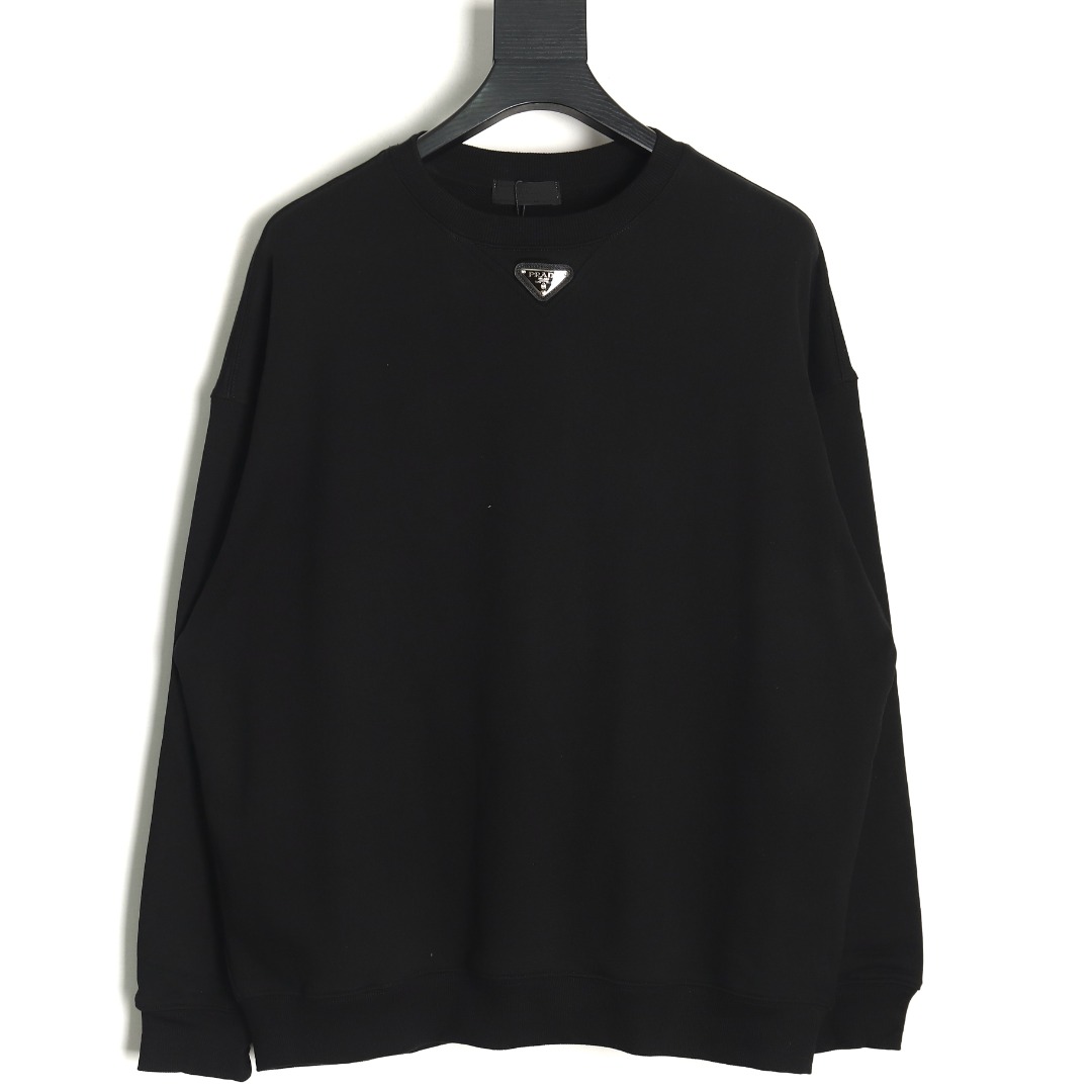 Prada Triangle Logo Crewneck Sweatshirt TSK1