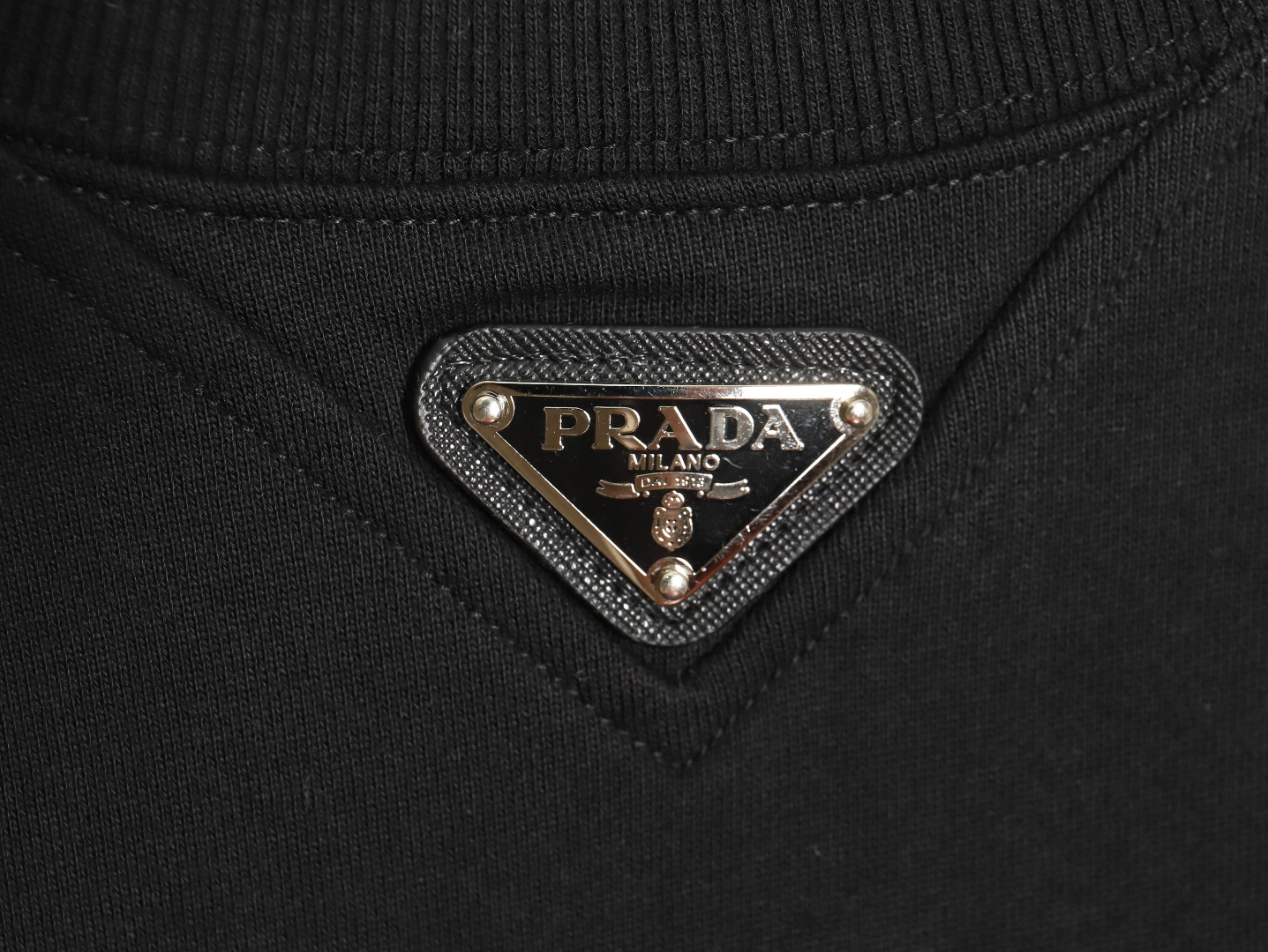 Prada Triangle Logo Crewneck Sweatshirt TSK1