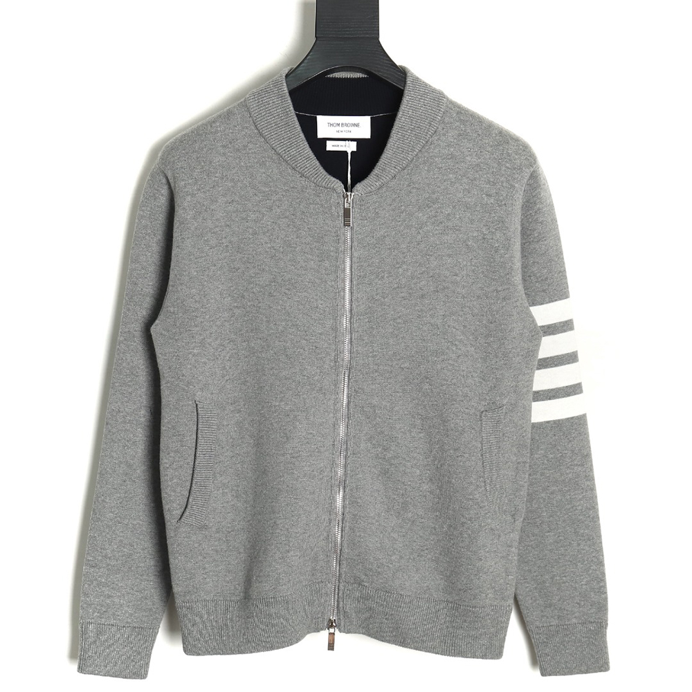 Thom Browne Crab Zip Baseball Jacket