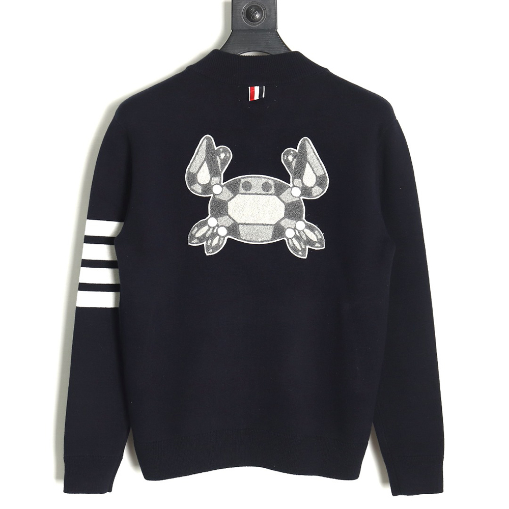 Thom Browne Crab Zip Baseball Jacket TSK1