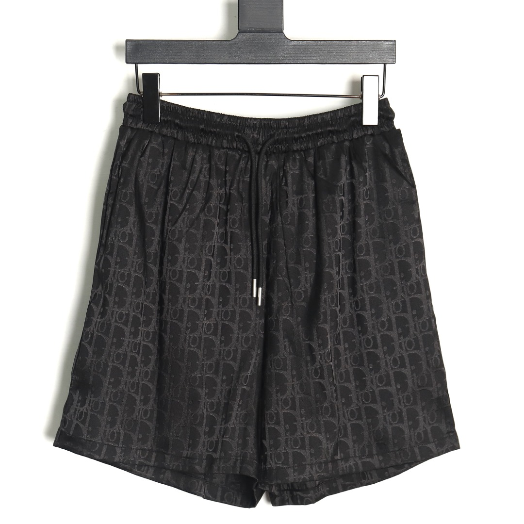 Dior old flower pattern jacquard beach shorts TSK1