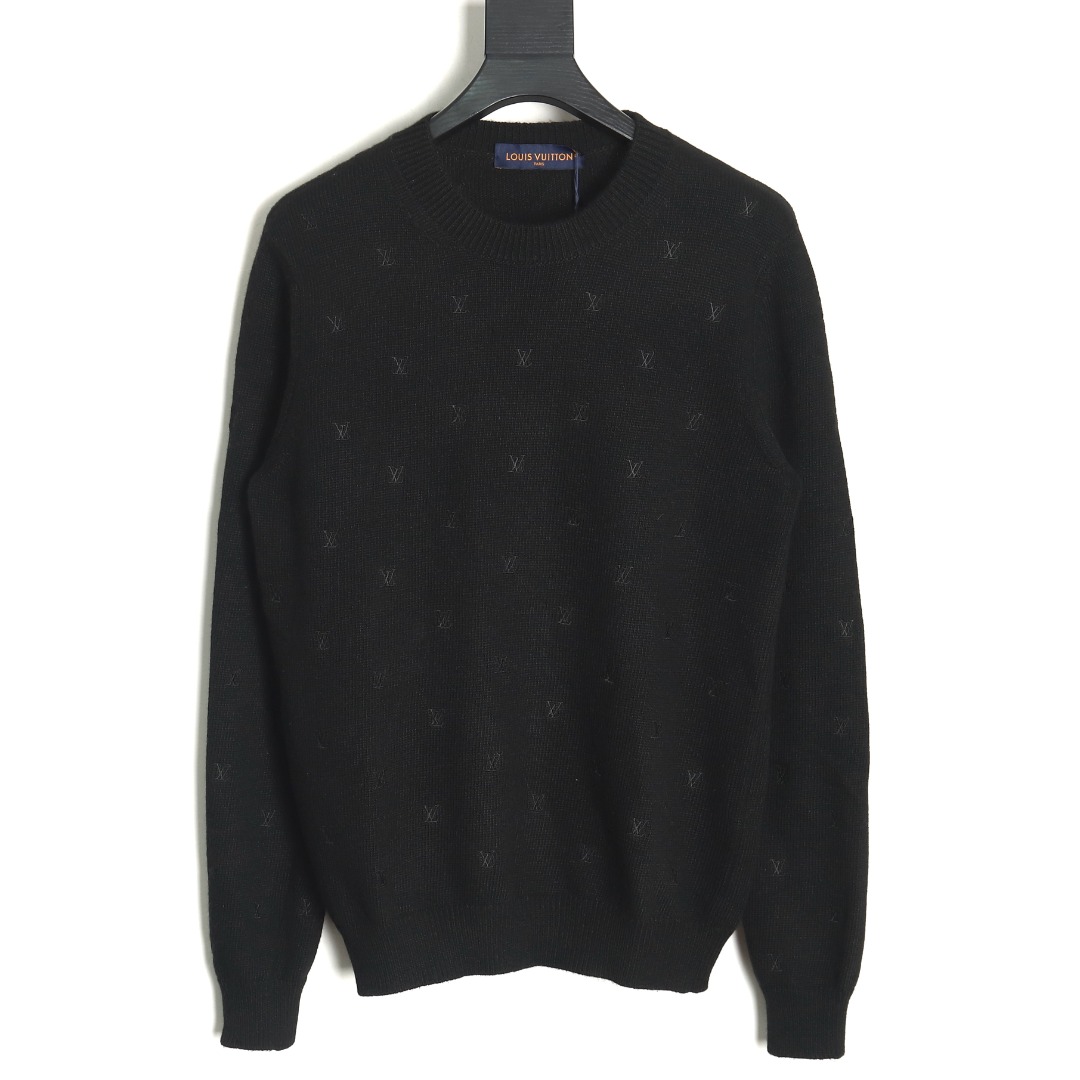 Louis Vuitton all-over embroidered sweater