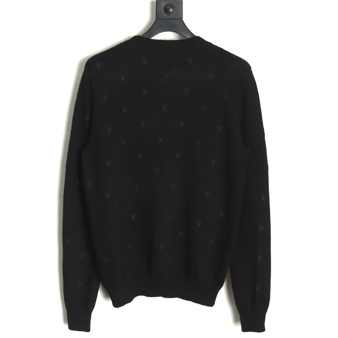 Louis Vuitton all-over embroidered sweater