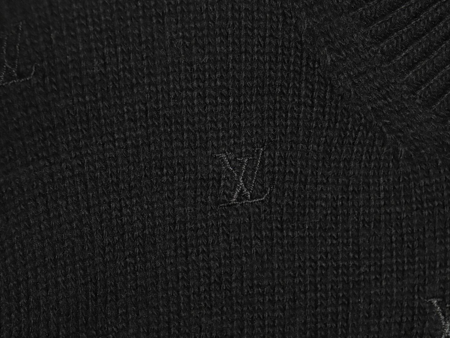 Louis Vuitton all-over embroidered sweater