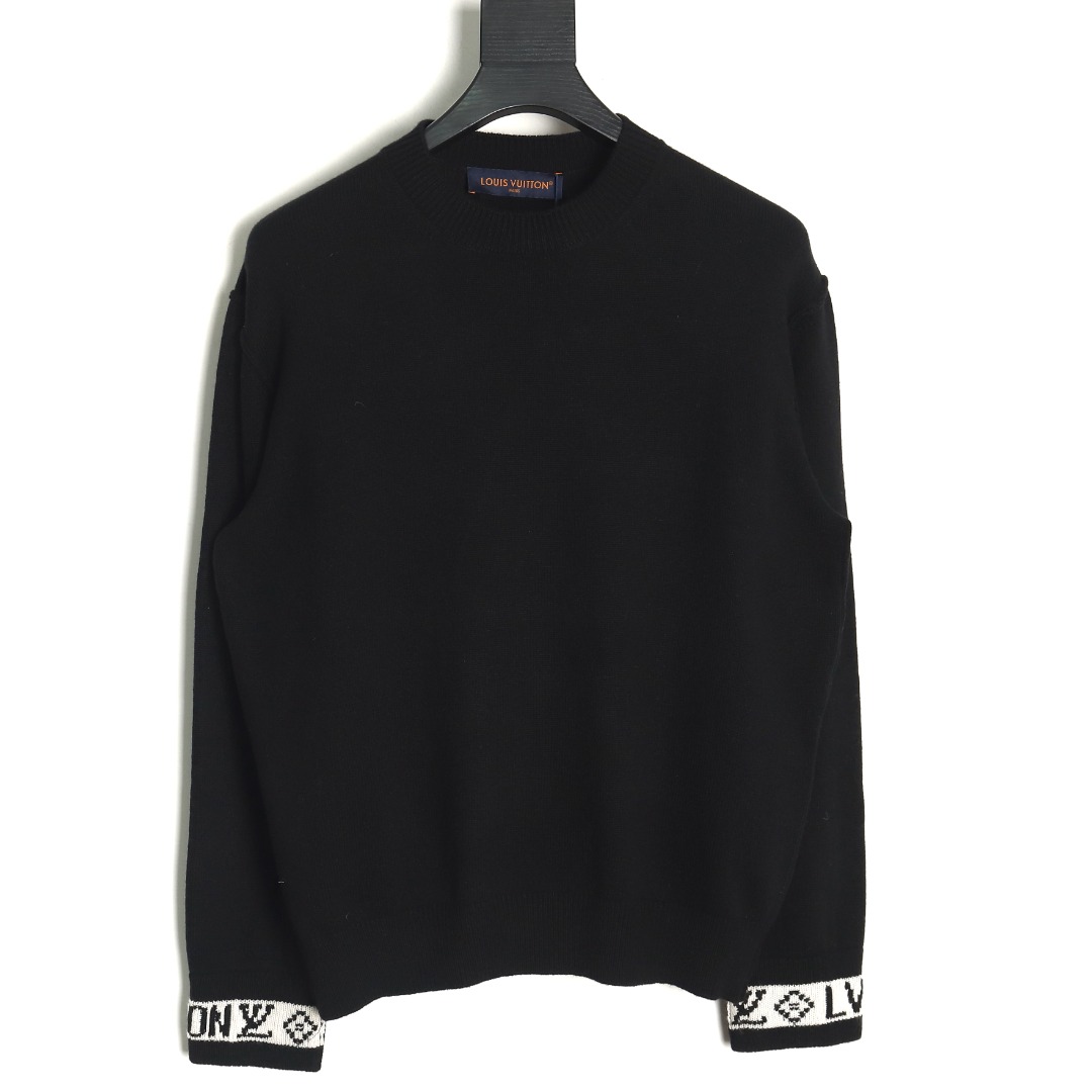 Louis Vuitton jacquard cuff sweater TSK1