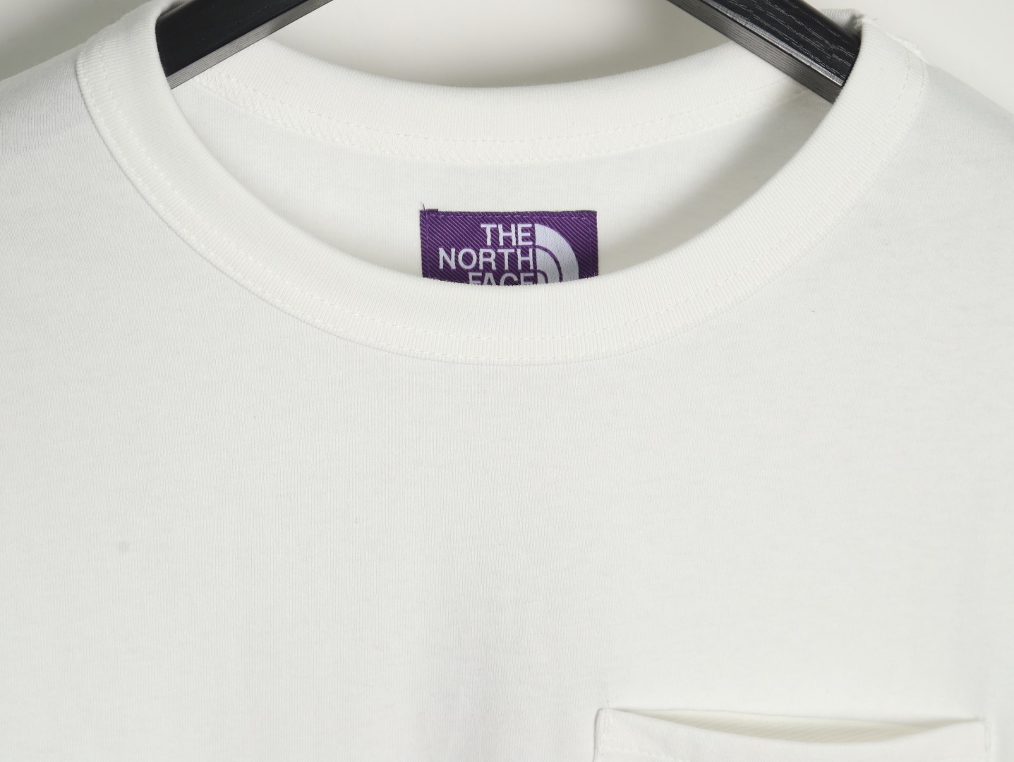 The North Face Purple Logo Embroidered Long Sleeve T-Shirt