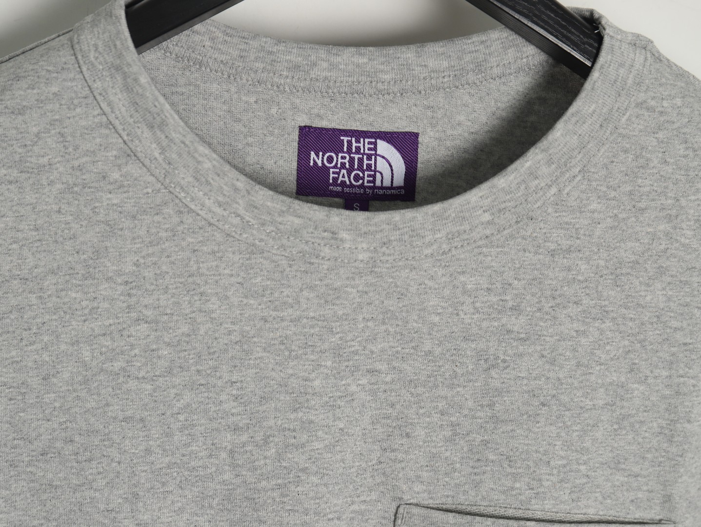 The North Face Purple Logo Embroidered Long Sleeve T-Shirt TSK1