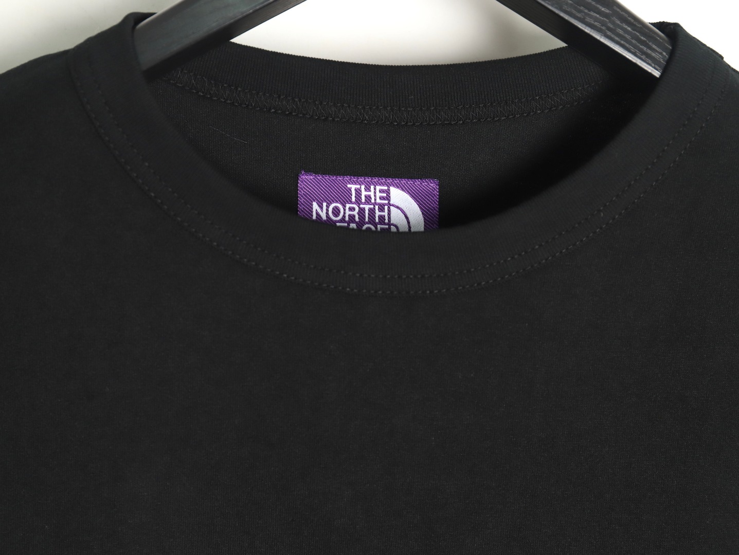 The North Face Purple Logo Embroidered Long Sleeve T-Shirt TSK2