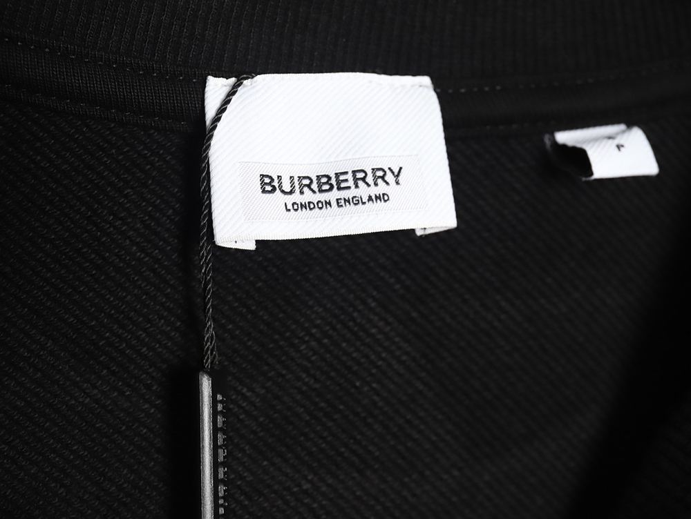 Burberry Check Lettering Crewneck Sweatshirt