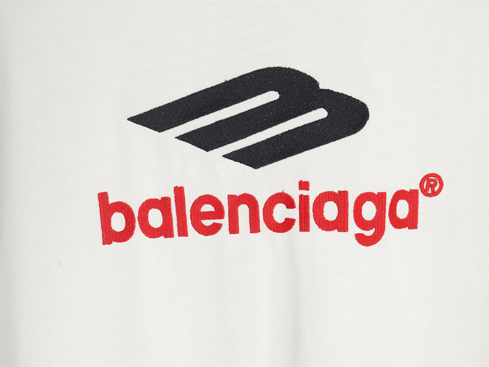 Balenciaga 3B embroidered logo long-sleeved T-shirt