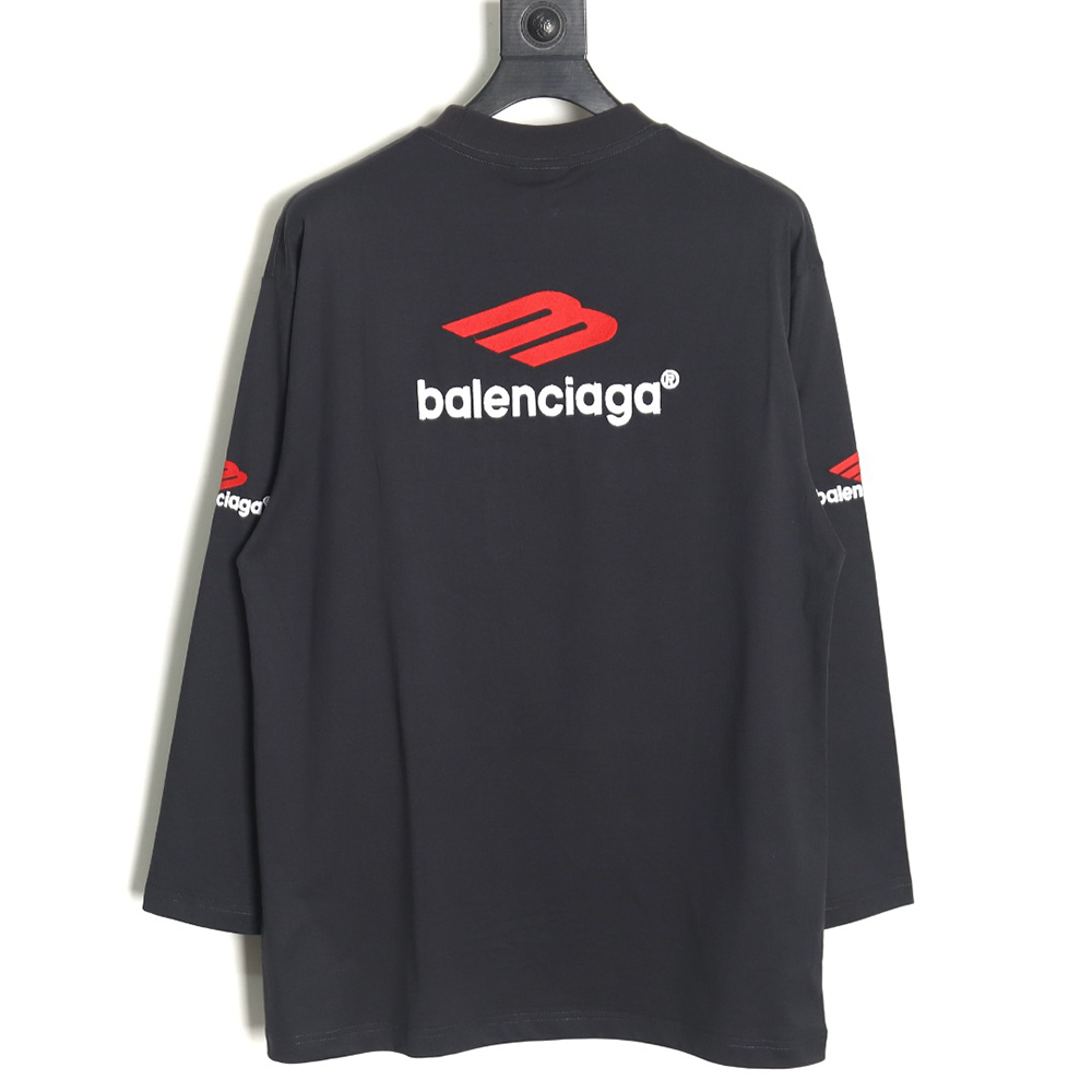 Balenciaga 3B embroidered logo long-sleeved T-shirt TSK1