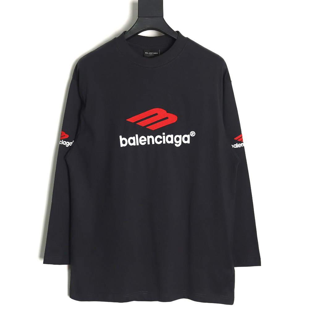 Balenciaga 3B embroidered logo long-sleeved T-shirt TSK1