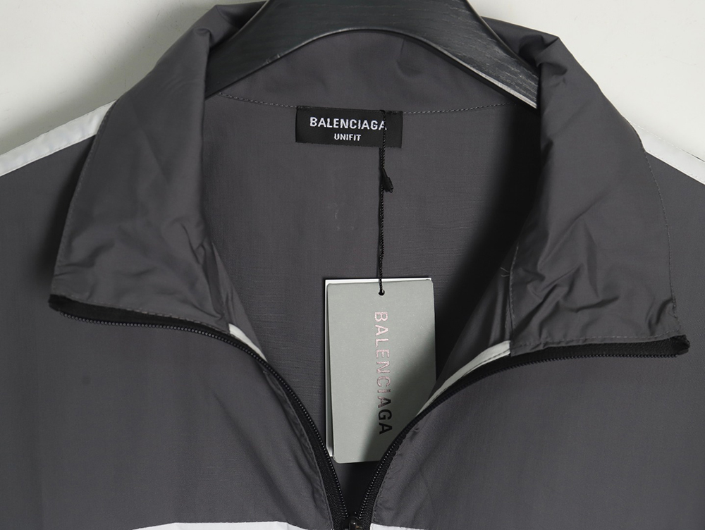 Balenciaga patchwork slogan windbreaker jacket