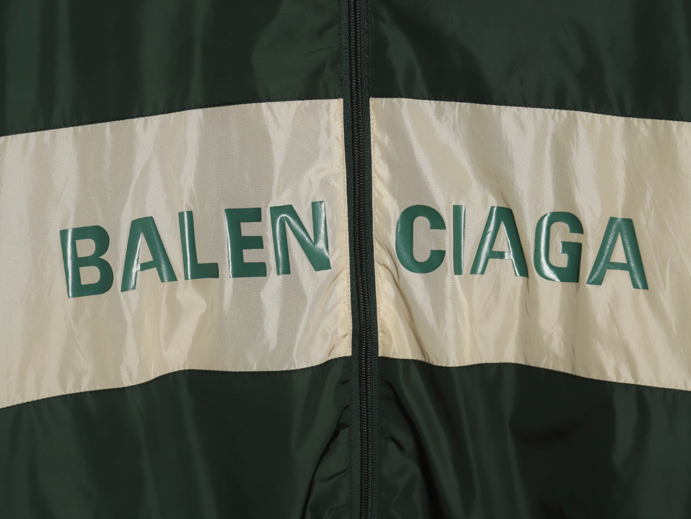 Balenciaga patchwork slogan windbreaker jacket TSK1