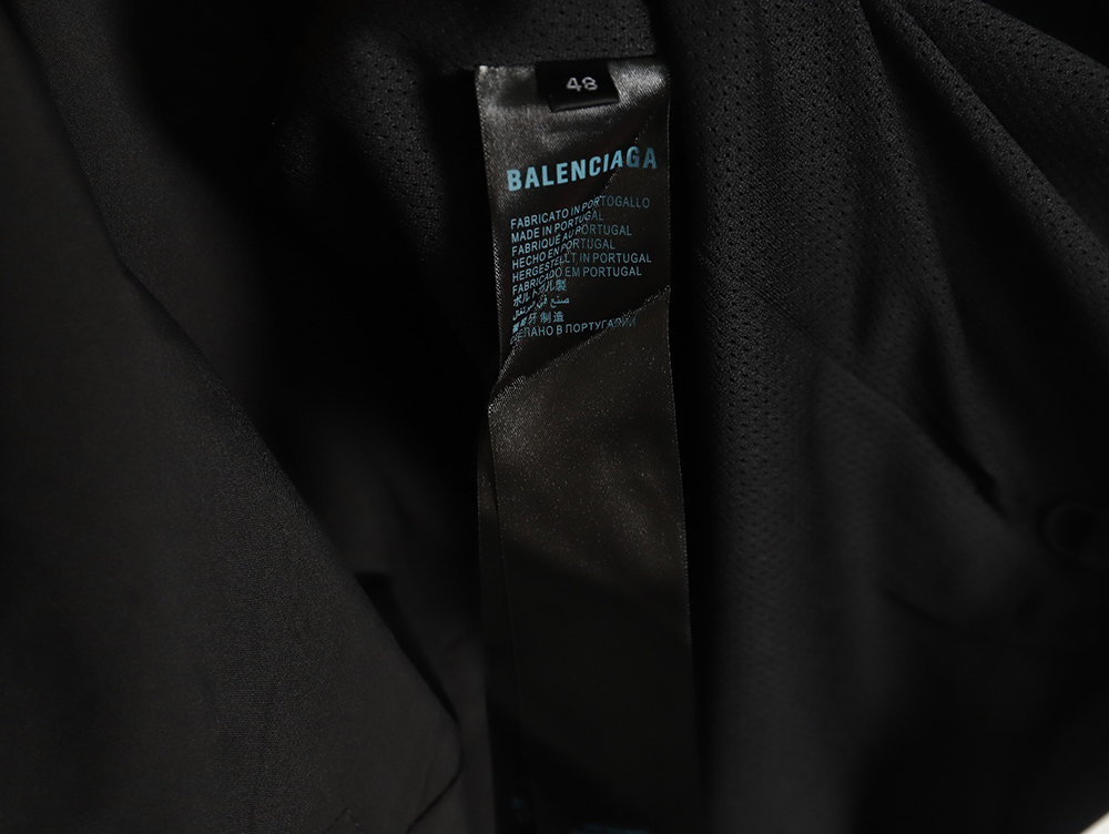 Balenciaga patchwork slogan windbreaker jacket TSK2