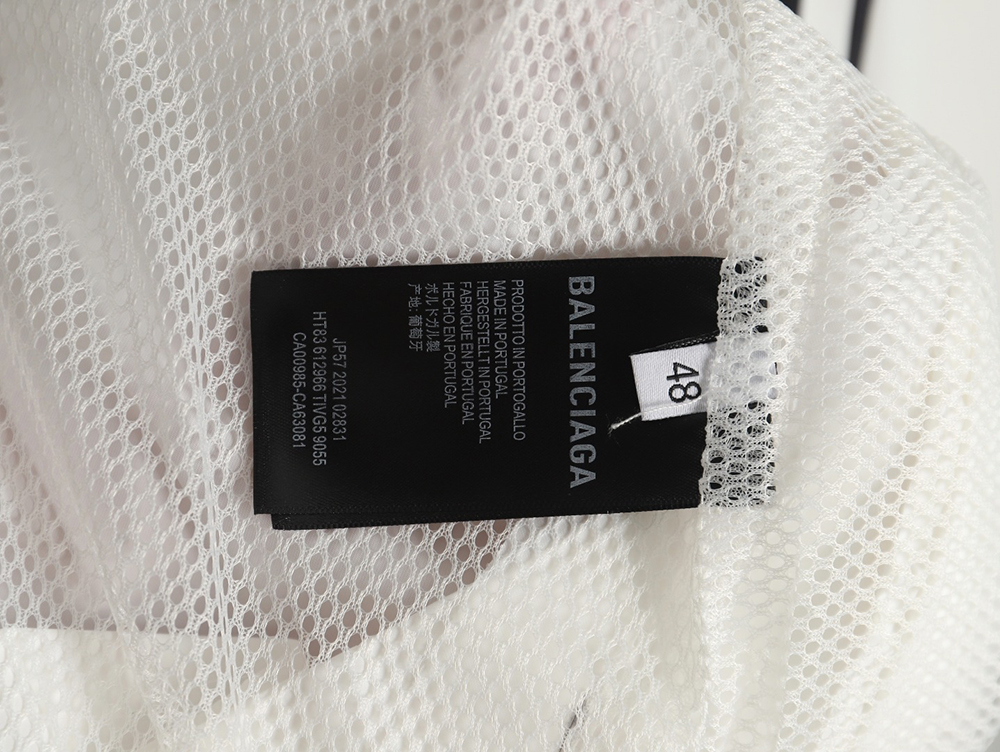 Balenciaga patchwork slogan windbreaker jacket TSK3