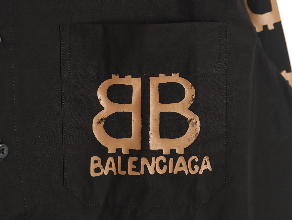 Balenciaga BB graffiti print long-sleeved jacket